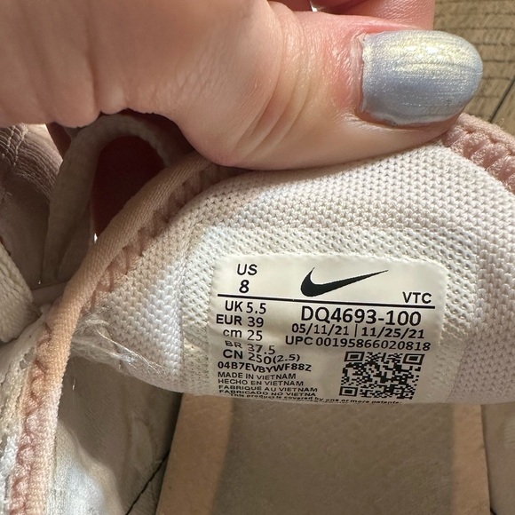 Nike Air Max 270 White Burnt Sunrise Size 8 - Picture 7 of 9